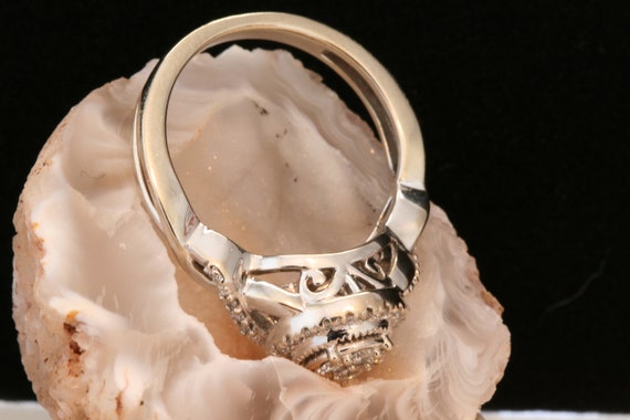 Vintage Gold Diamond Ring, Diamond Engagement Rin… - image 6