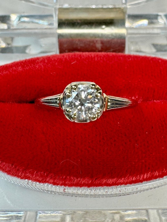 Antique Diamond Gold Ring, Antique Engagement Ring