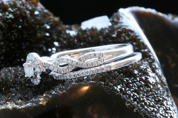 Vintage Diamond Gold Ring, Vintage Engagement Rin… - image 4