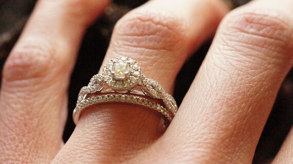 Vintage Diamond Gold Ring, Vintage Engagement Rin… - image 8