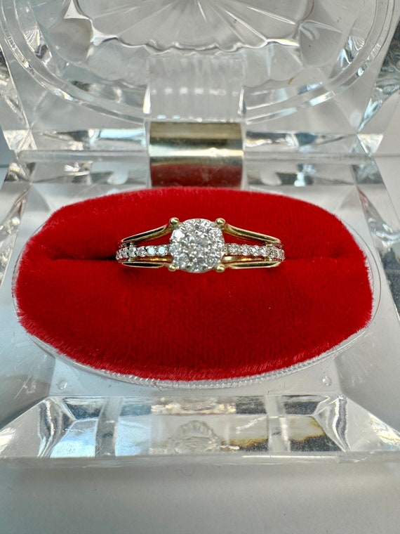 Vintage Gold Diamond Ring, Vintage Engagement Ring