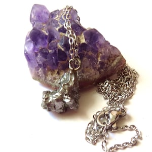 Certified meteorite, meteorite necklace with certificate. Genuine meteorite from Campo del Cielo.