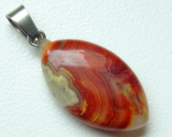 Crazy Lace Agate, pendentif agate, pierre d'agate