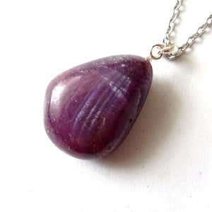 Ruby, ruby pendant, gemstone pendant, ruby red, ruby necklace, ruby
