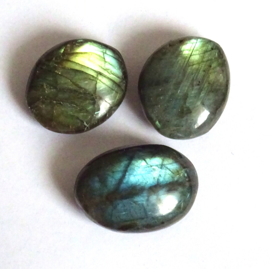 Spectrolite Tumbled 3 Labradorite, Tumbled Stone, Wire Wrapping Stone, Spectrolite, Gray ...