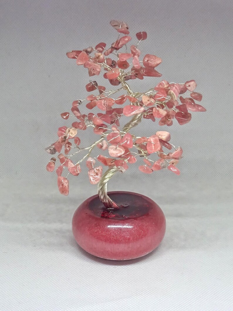 Love Tree, Rhodochrosite Gemstone Tree, Bonsai Tree, Made in Germany - Etsy