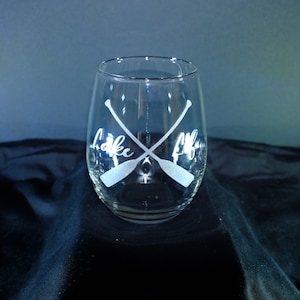 15oz Stemless Wine Glass - Lake Life