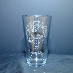 Scottish Clan Glass - 16oz Beer