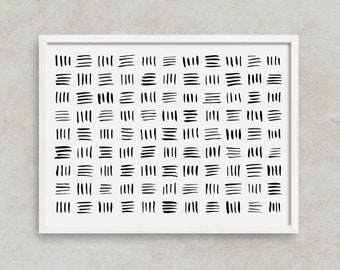 Arte abstracto mínimo, arte abstracto en blanco y negro, arte abstracto de la pared, impresión moderna mínima, obras de arte imprimibles, decoración del hogar, descarga digital