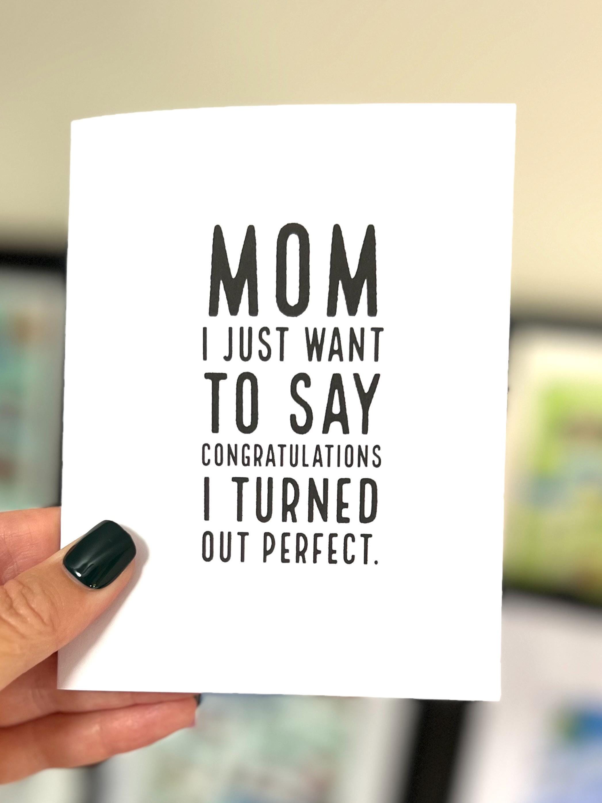 Funny Mom Birthday Card, Mother's Day Gift (digital Download) - Etsy