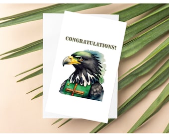 Eagle Scout Congratulations Card: Personalized Watercolor Design for Boy Scouts