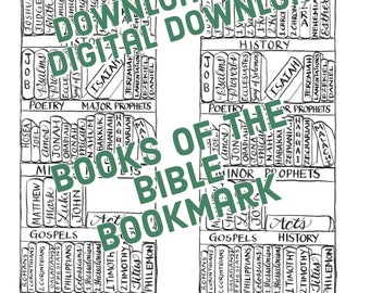 Calligraphic Bible Bookmarks: Classroom Scripture Art (Digital Download)