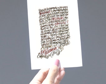 Indiana Solar Eclipse greeting card