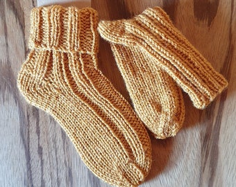 Handgestrickte Kindersocken, Dicke Stricksocken für Kinder, Dicke Socken Kinder, Wintersocken Kinder, Wollsocken Strümpfe