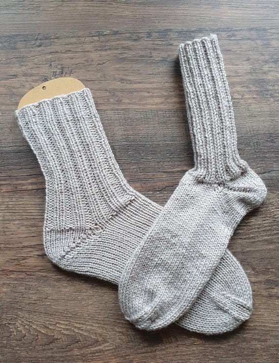 handgestrickte Socken Stricksocken bunte Stricksocken viele Farben und Größen Sockengröße 47 warme gestrickte Socken
