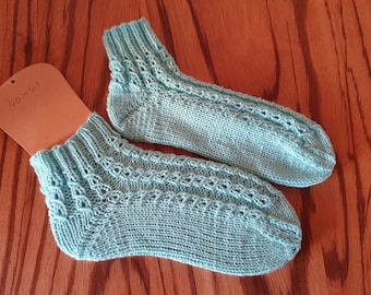 Hand-knitted socks, sneaker socks, cozy socks, patterned socks, short socks, summer socks, many colors and sizes, wool socks, stockings
