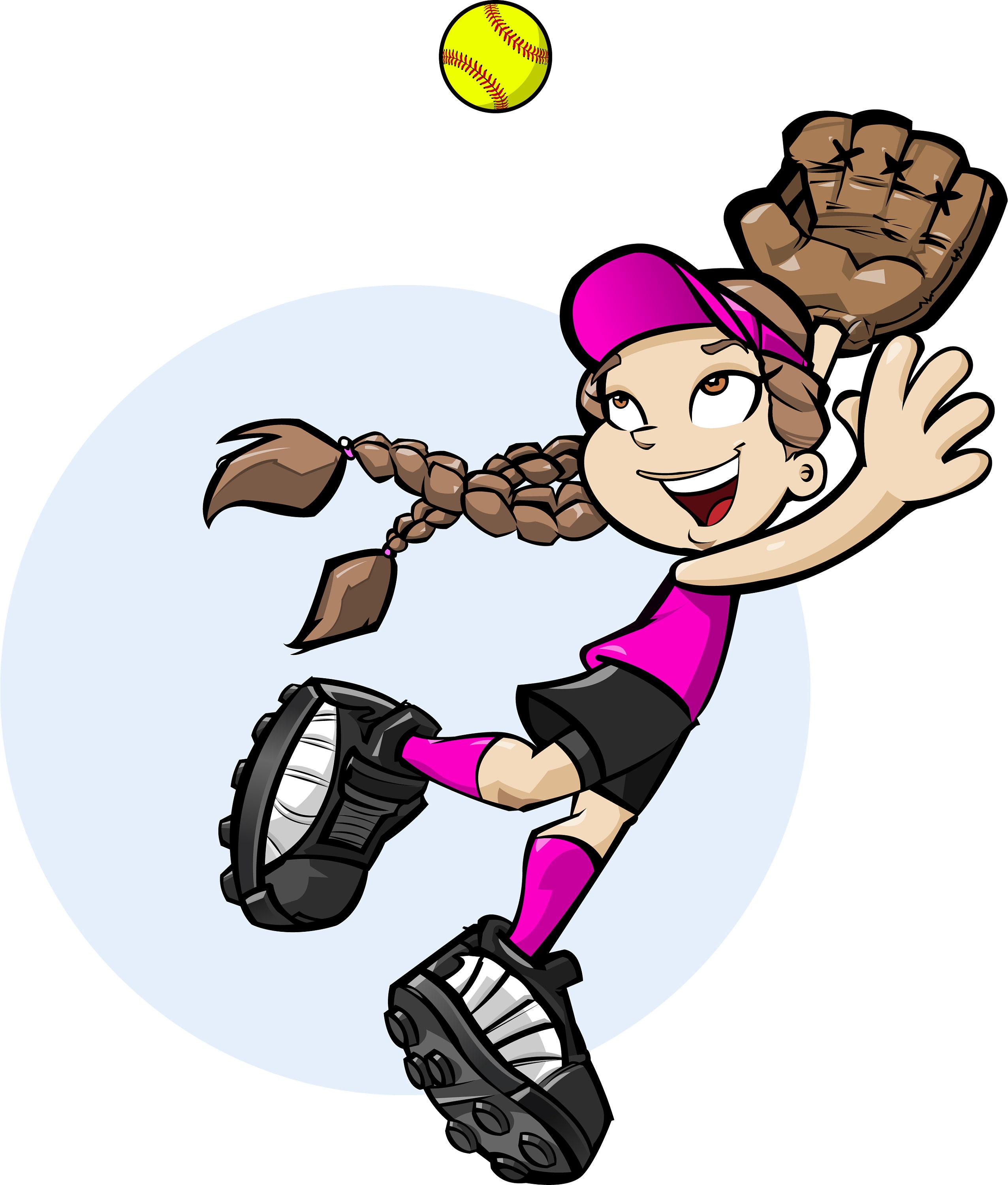 Softball Catcher Vector Art Etsy