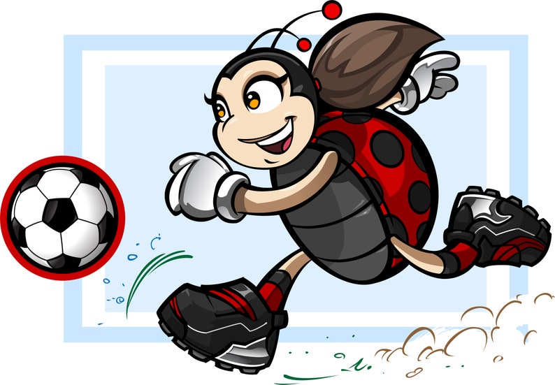 LADYBUGS Soccer Player Etsy