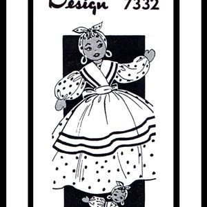 Somente entrega digital em PDF! #7332 Menina BONECA Torradeira Capa e Roupas Tecido Costura Padrão Design Pedido por Correio Brinquedo Cópia Carta A4