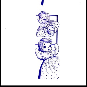 Girl Topsy Turvy Upside Down DOLL and Clothes Pattern 807 Design Mail Order Letter