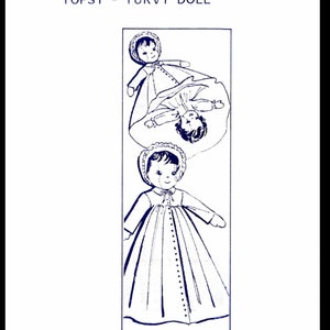 Girl Topsy Turvy Upside Down DOLL and Clothes Pattern 7121 Design Mail Order Letter