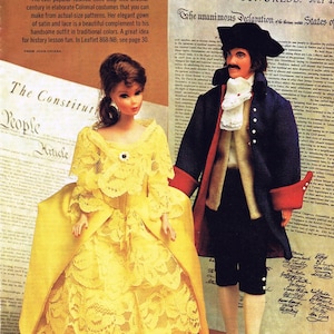 LETTER 11 1/2&quot;-12&quot;~ Teen Doll Pattern COLONIAL Mail Order 868NB Clothing Dress