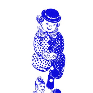 CLOWN PUPPE Bett-Pyjama-Tasche Muster 7392 Designer Mail Order Letter