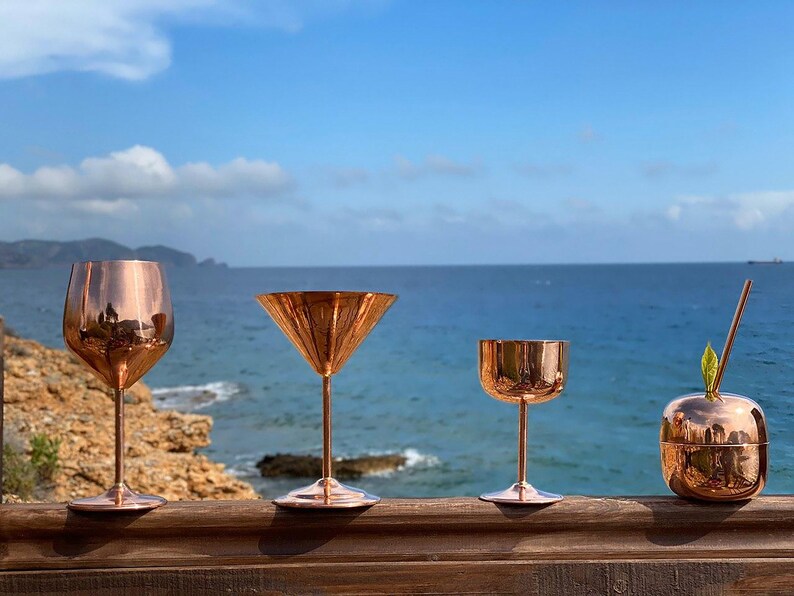 Copper wine tumbler Copper Wine Glass Bridesmaid tumbler 7th anniversary gift Copper anniversary personalized gift for Bridesmaid gift