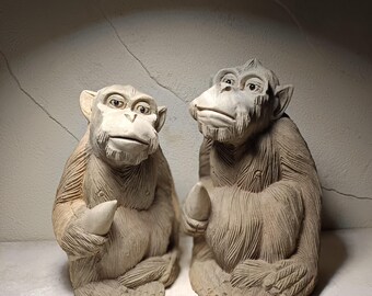 ブロンズ製ヴィンテージ猿装飾フィギュア - Etsy 日本