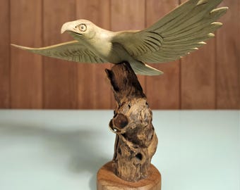 木製の鳥の彫刻 - Etsy 日本
