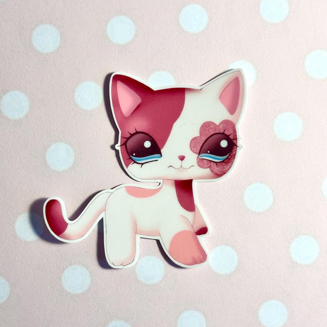 Littlest Pet Shop Pink Shorthair Cat #2291 Sticker - Etsy