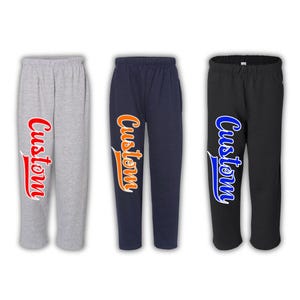 Custom College Wide Leg Sweatpants, Custom college merch Custom College Sweatpants, custom college apparel, college bed party, bed party