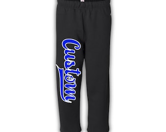 Custom College Sweatpants, College Wide Leg Sweatpants, college apparel, college merch, college bed party, college sweatshirt, custom colleg