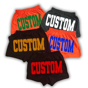 Custom College Shorts, College Shorts, College Gift, college acceptance, College Merch, Gameday outfit, Custom College