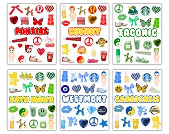 Custom Name/Print Removable Camp Color Stickers  | Custom Camp | Name Stickers | Cling stickers | Sleepaway Camp | Visiting Day | Bunk Junk