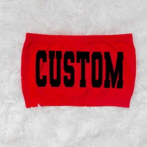 Custom College Bandeau, Bed Party Gift, Graduation Gift, College Merch, College Apparel, College Gifts, Custom College, college crop top