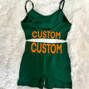 Custom college set, College Gameday outfit, Custom College Merch, Bed party College, College workout set, College acceptance gift, Trendy
