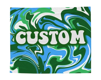 Custom College Blanket, College Blanket, Custom College, dorm room decor  Bed Party Gifts, Bed Party, Graduation Gift, College Blanket
