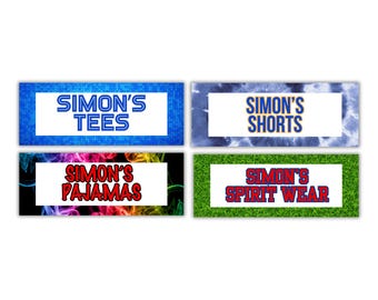 Custom Name/Print Camp Bin Labels  | Custom Camp | Camp Mail | Camp Stationery | Sleepaway Camp | Visiting Day | Bunk Junk |
