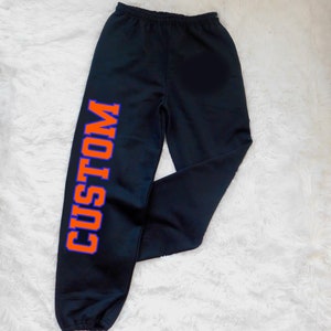 Custom College Bed Party Varsity Sweats, Bed Party Gift, Graduation Gift, College Merch, College Apparel, College Gifts,Custom College Merch