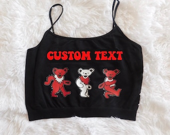 College Teddy Bear Tank, Bed Party Gift, Graduation Gift, College Apparel, College Gifts, Custom College Merch, Cute College, Bed Party