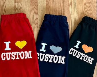 Custom College Sweatpants, Custom College Merch, Trendy College, Bed Party Gift, Grad Gift, College Merch, College Apparel, College Gifts,