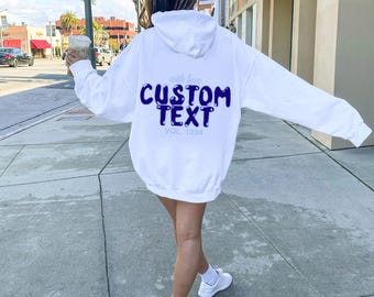 Custom College Hoodie, Custom College Merch, Bed Party Gift, GradGift, College Apparel, College Gifts, Custom College Sweats, College Hoodie