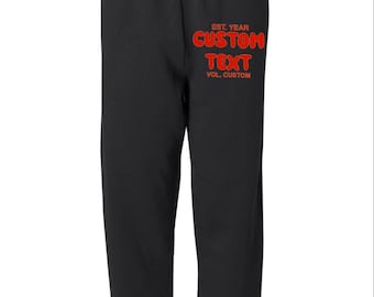 College Puffy Wide Leg Sweatpants, Custom College , custom college apparel, Custom college merch, college bed party, college sweatpants