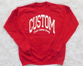 Custom College Sweatshirt, Custom College Merch, Bed Party Gift, Graduation Gift, College Apparel, College Gifts, Custom College Trendy