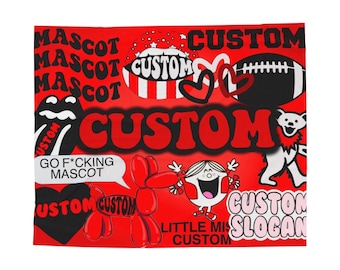 College Blanket, Custom College, Dorm Decor, Bed Party Gifts, Bed Party, Graduation Gift, College Gift, College merch, grad gift