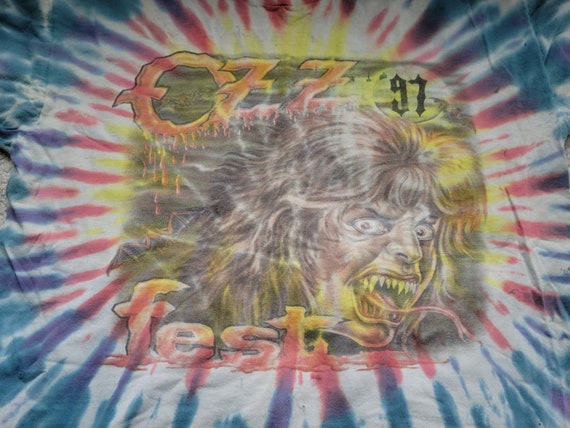 超激レアOzz Fest 97 タイダイ バンドTシャツ