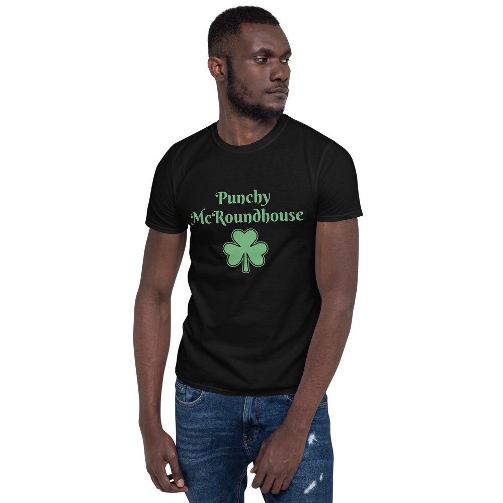 St. Patrick's Day Irish Punchy McRoundhouse Short-Sleeve | Etsy