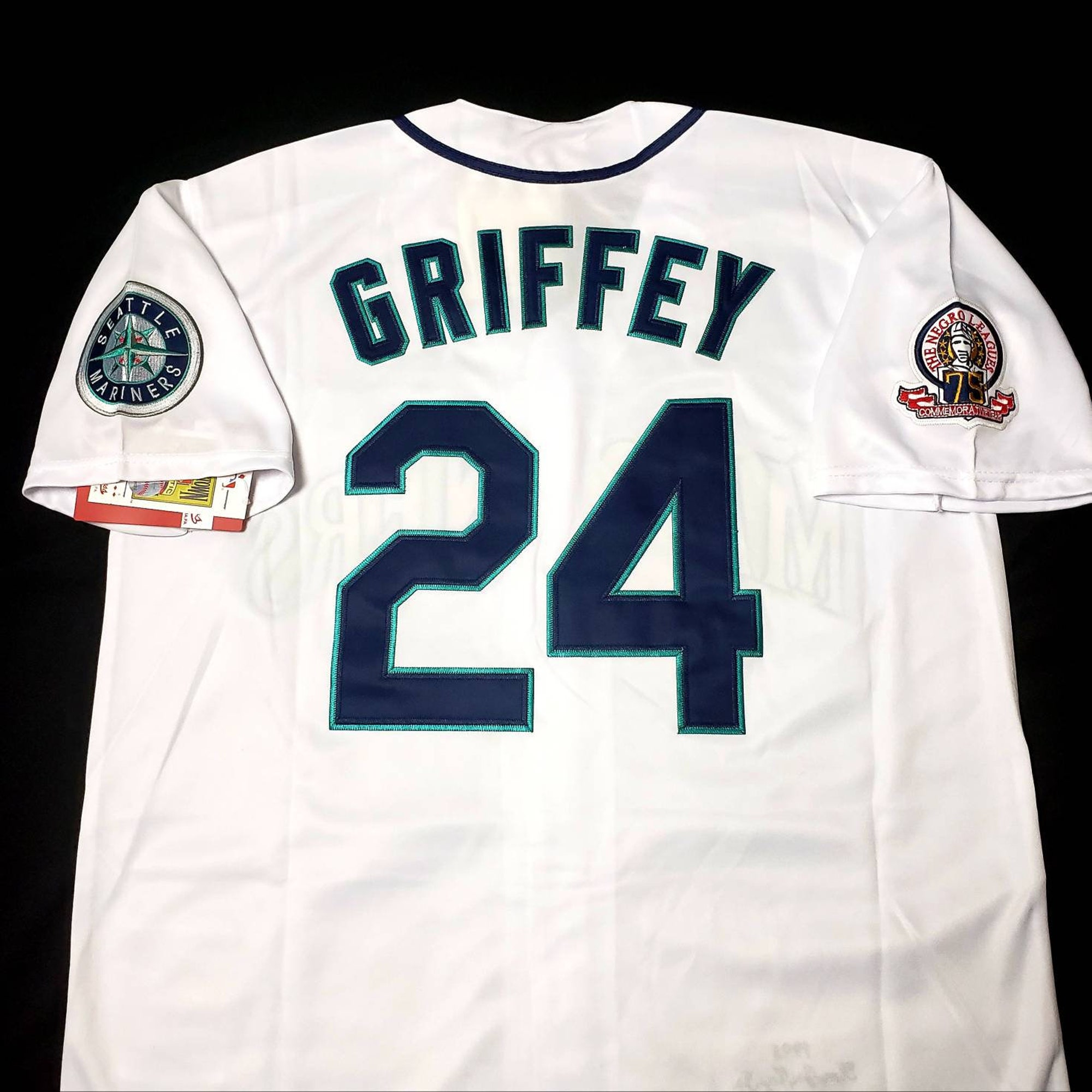 Ken Griffey Jr Baseball Jersey Seattle Mariners 1995 Throwback Stitched