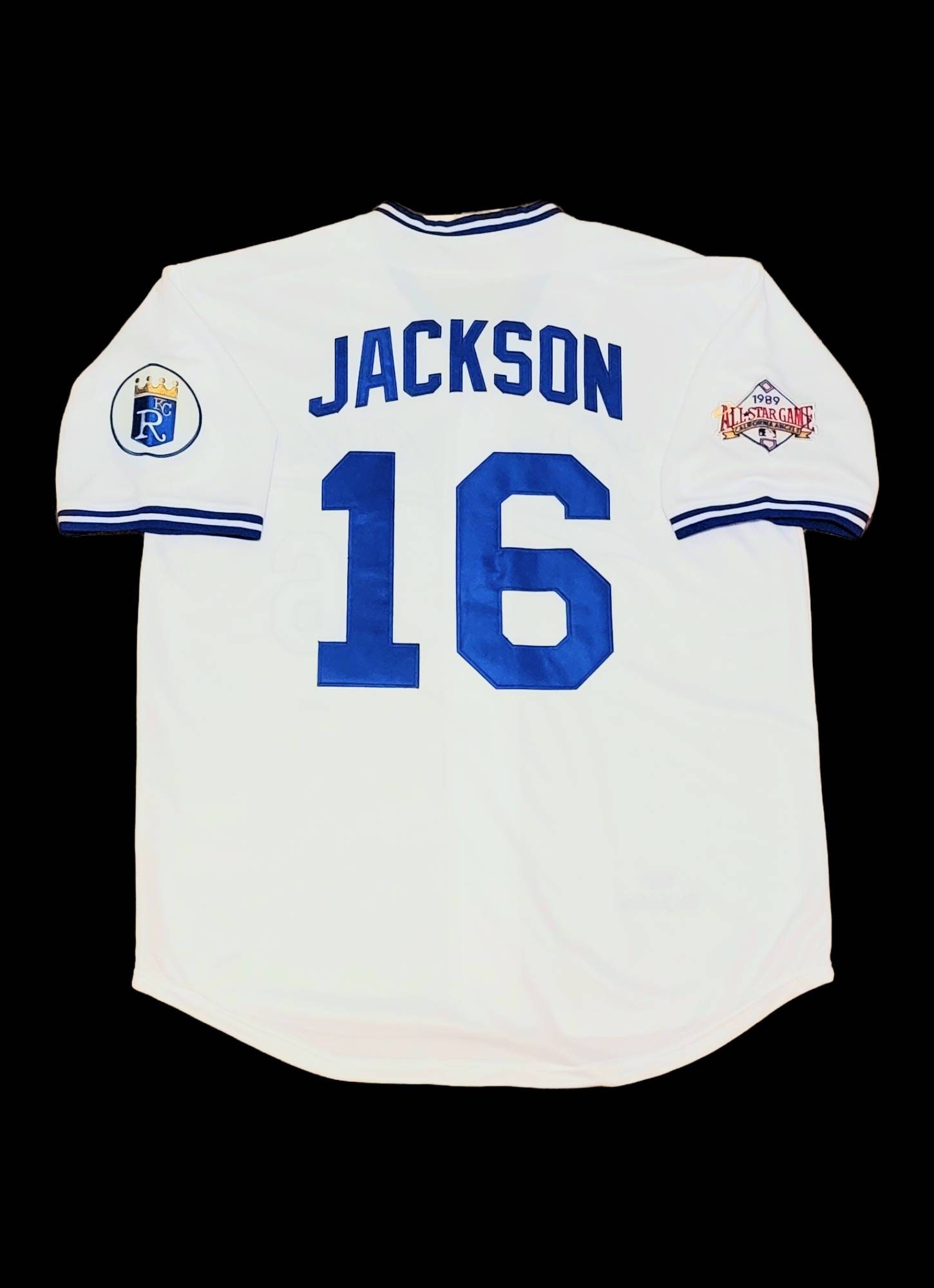 XclusiveTreasures Bo Jackson Jersey Kansas City Royals 1989 All-Star Retro Throwback White Birthday Present Gift Idea! Good for Autographs! Vintage Sale!